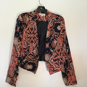 Million bullpup chiffon designer print jacket